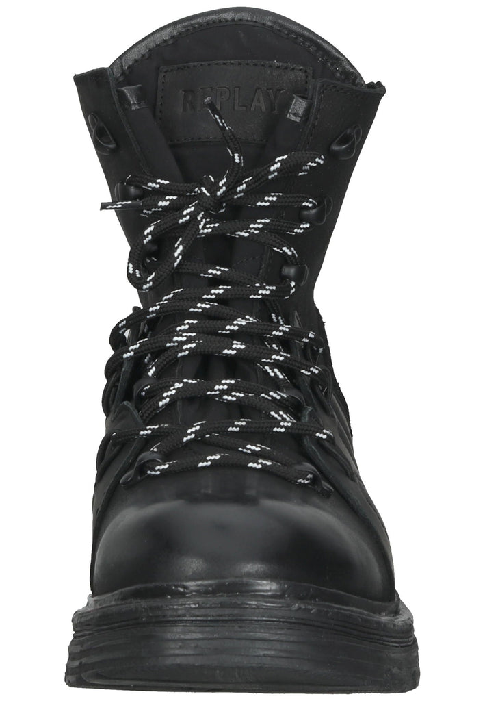 Replay Stiefelette Leder Schwarz