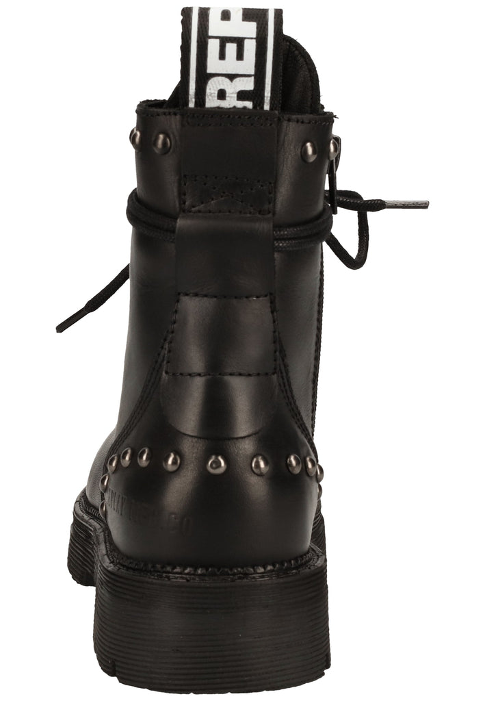 Replay Stiefelette Leder Schwarz