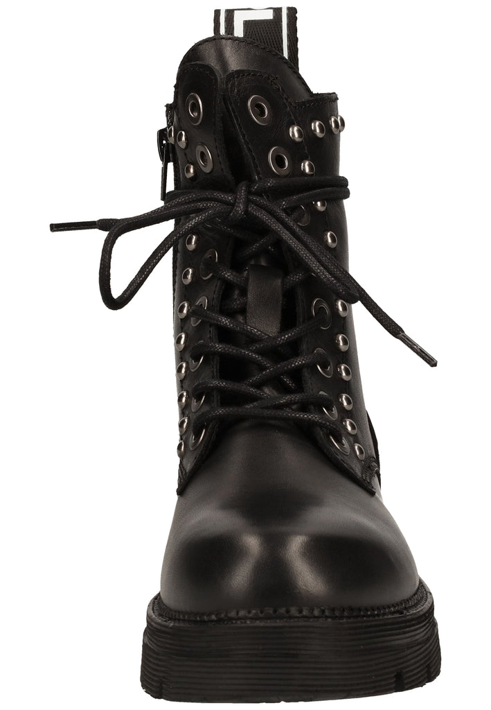 Replay Stiefelette Leder Schwarz