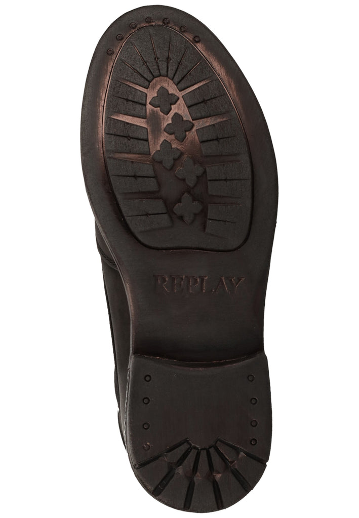 Replay Stiefelette Leder Schwarz