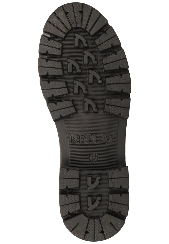 Replay Stiefelette Leder Schwarz