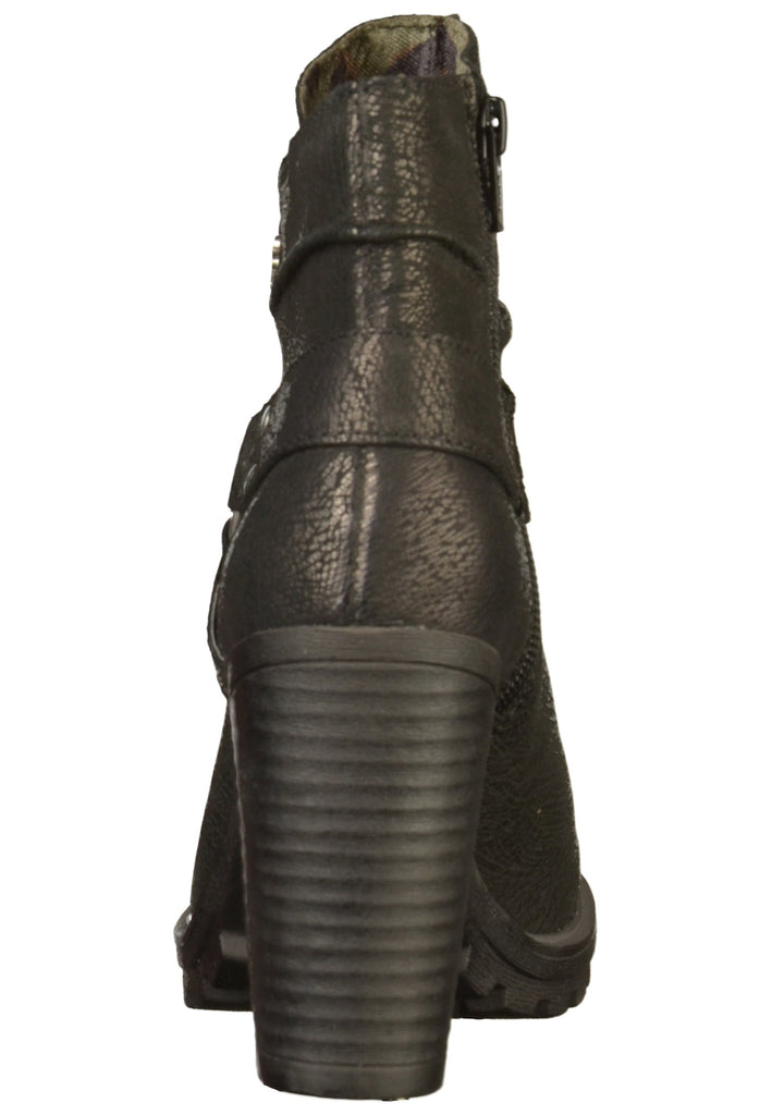 Replay Stiefelette Leder Schwarz