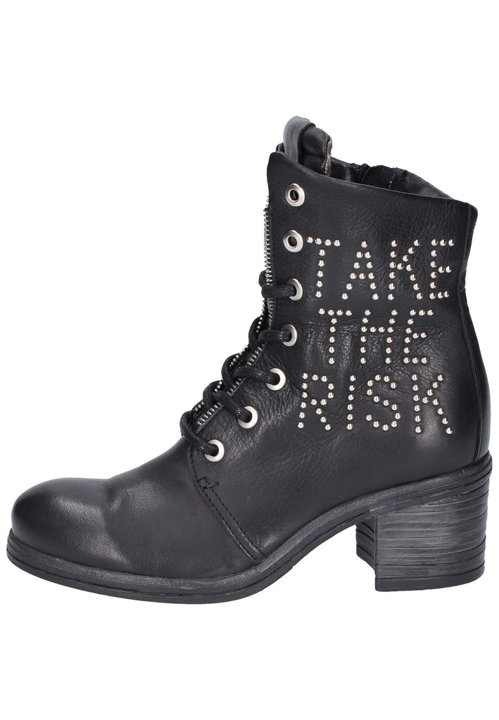 Replay Stiefelette Leder Schwarz