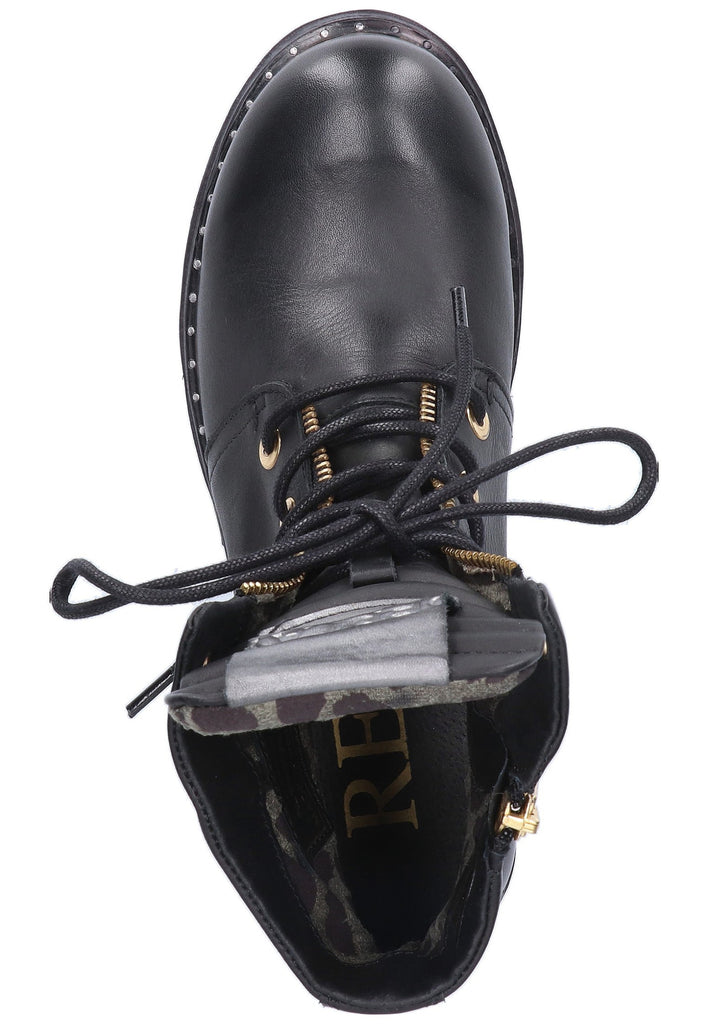 Replay Stiefelette Leder Schwarz