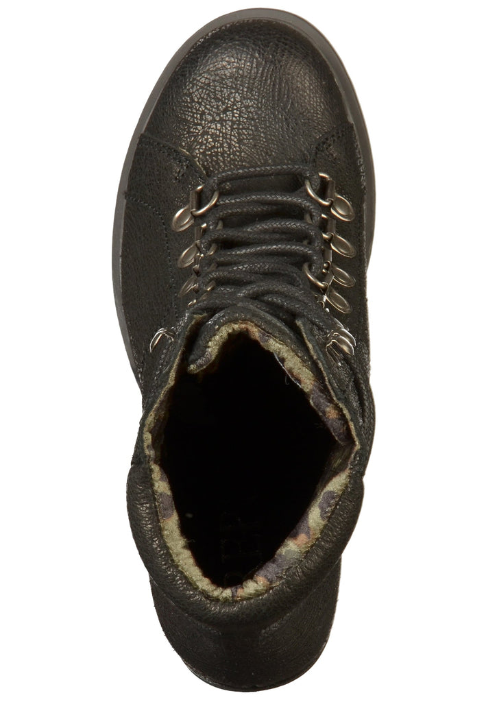 Replay Stiefelette Leder Schwarz