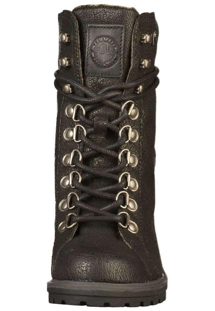 Replay Stiefelette Leder Schwarz