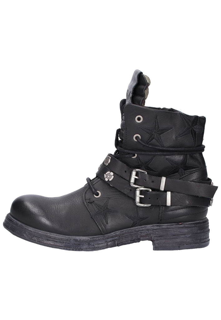 Replay Stiefelette Leder Schwarz