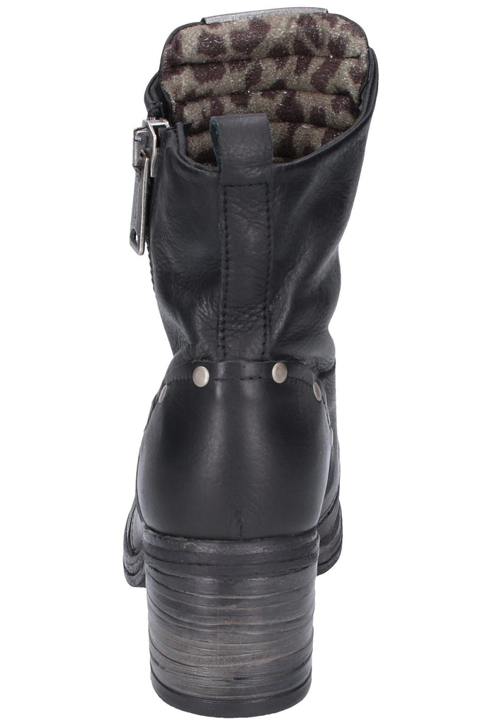 Replay Stiefelette Leder Schwarz