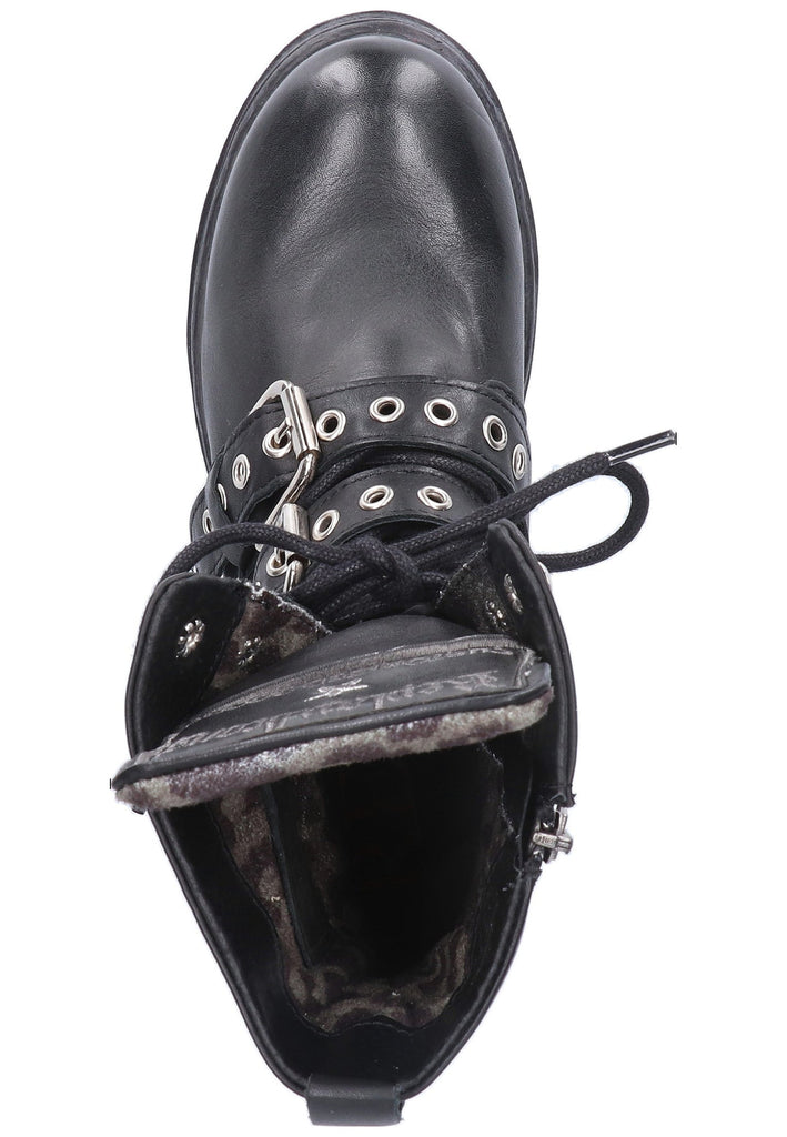 Replay Stiefelette Leder Schwarz