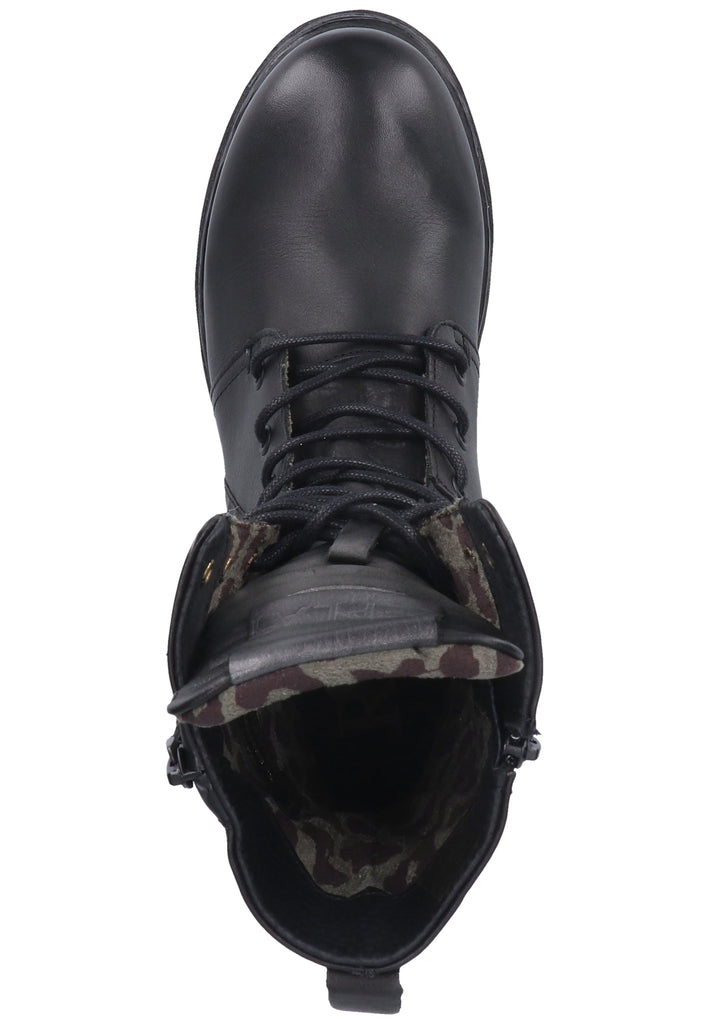 Replay Stiefelette Leder Schwarz