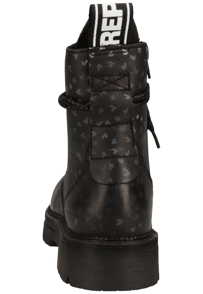 Replay Stiefelette Leder Schwarz