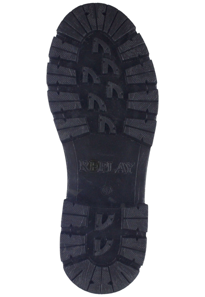 Replay Stiefelette Leder Schwarz