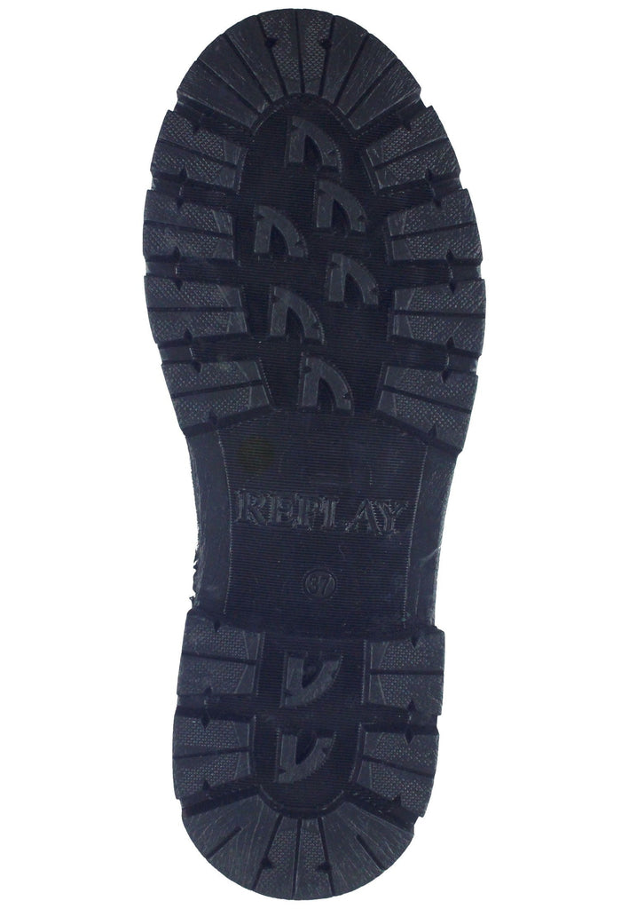Replay Stiefelette Leder Schwarz