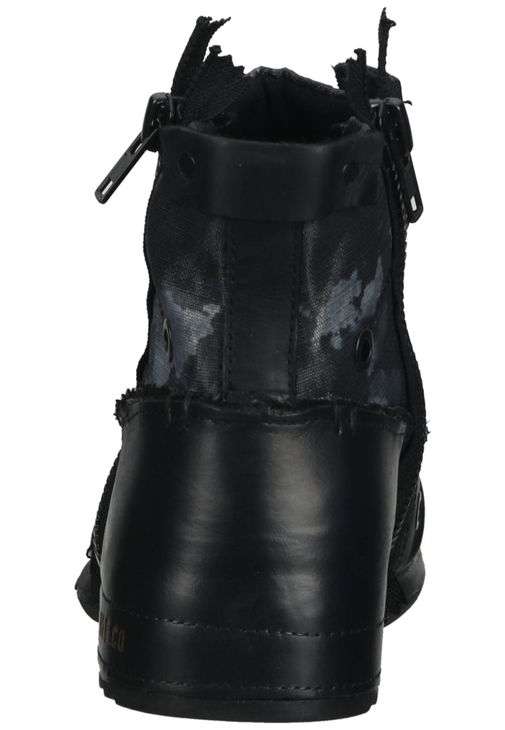 Replay Stiefelette Leder Schwarz Multi