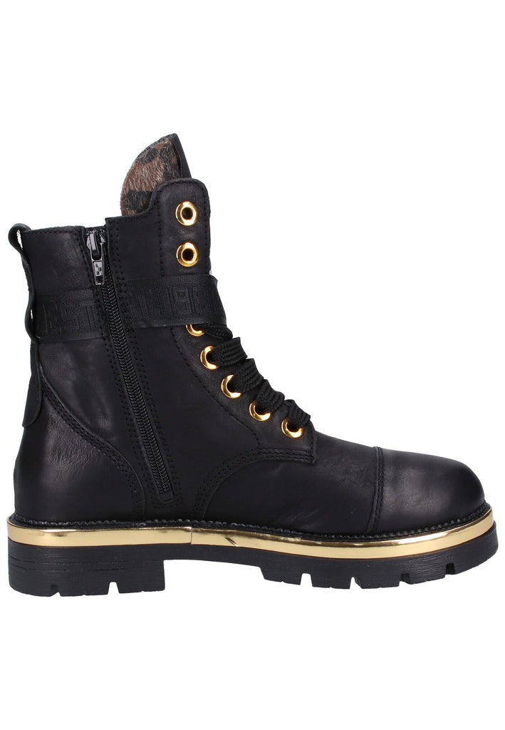 Replay Stiefelette Leder/Synthetik Schwarz/Gold