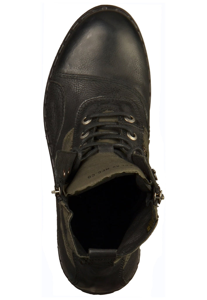 Replay Stiefelette Leder/Textil Schwarz