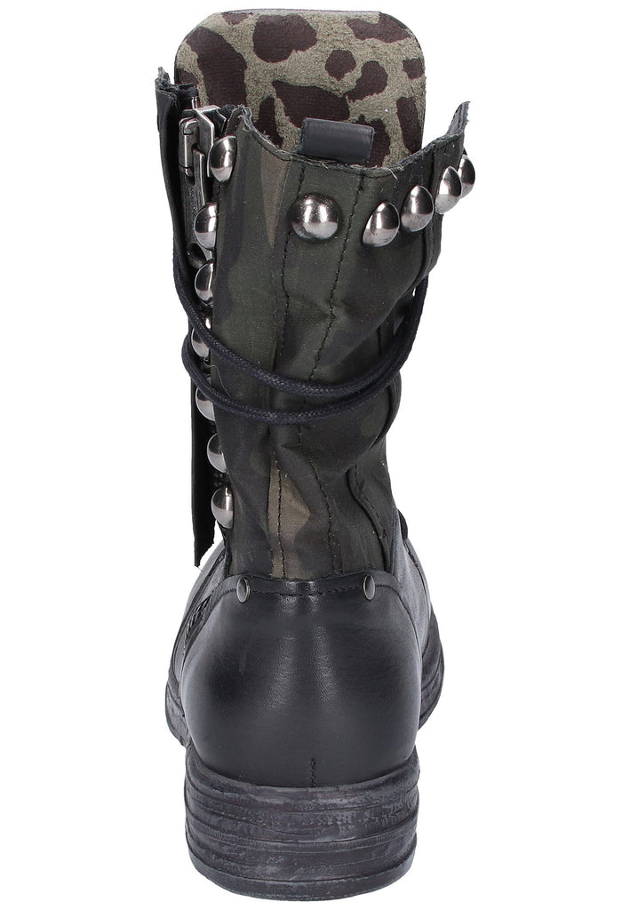 Replay Stiefelette Leder/Textil Schwarz