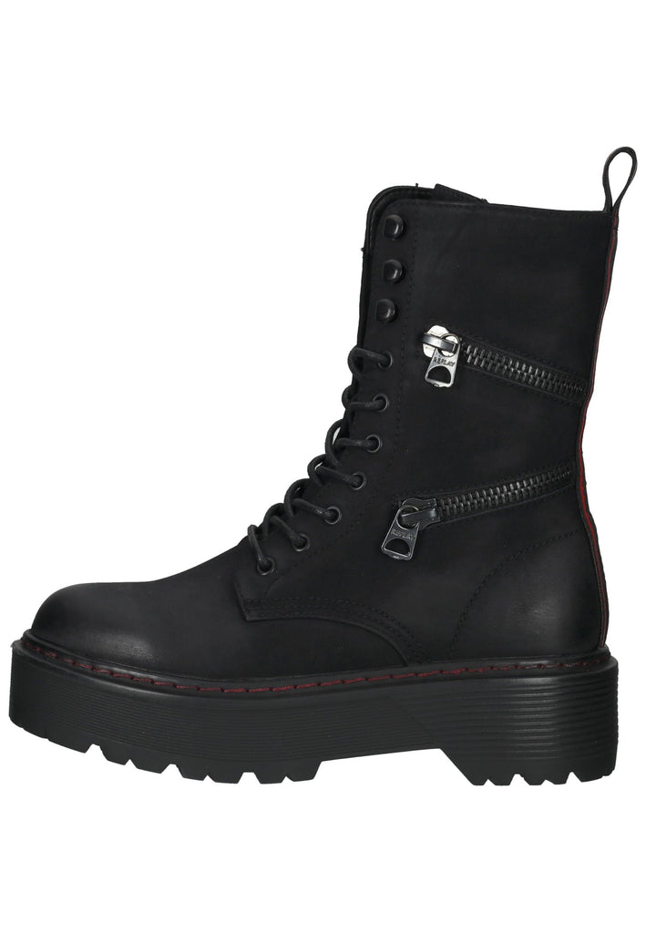 Replay Stiefelette Lederimitat Schwarz