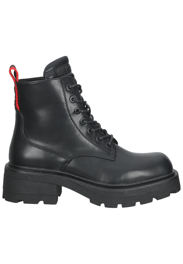 Replay Stiefelette Lederimitat Schwarz