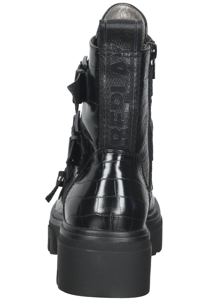 Replay Stiefelette Lederimitat Schwarz