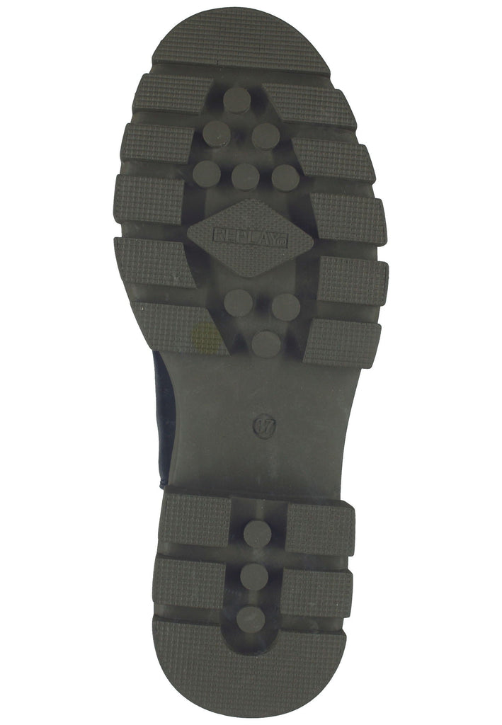 Replay Stiefelette Lederimitat/Textil Schwarz/Grün