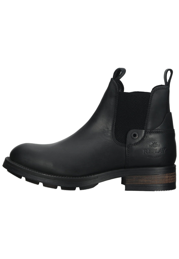 Stiefeletten Replay Stiefelette Leder/Textil Schwarz