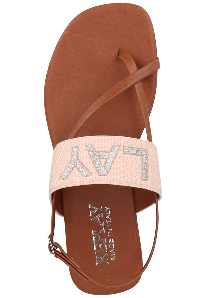 Replay Zehensteg Lederimitat/Textil Pink