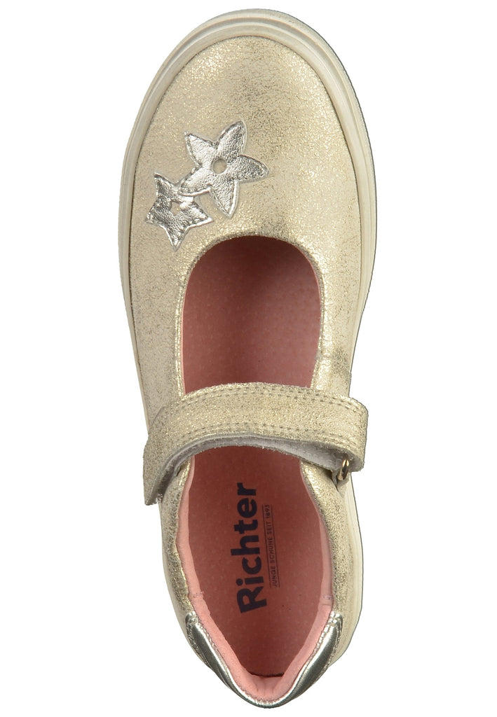 Richter Ballerinas Leder Platin