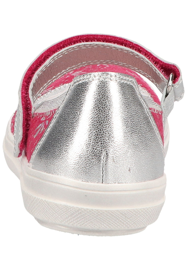 Richter Ballerinas Lederimitat/Textil Pink/Weiß
