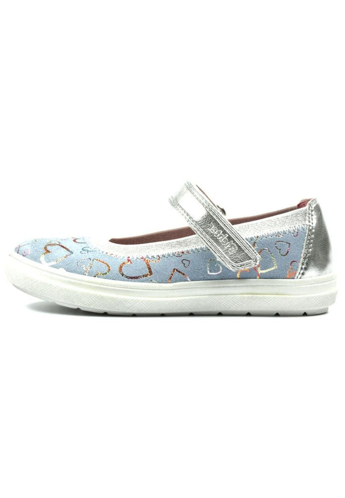 Ballerinas Richter Ballerinas Veloursleder/Textil Hellblau/Silber