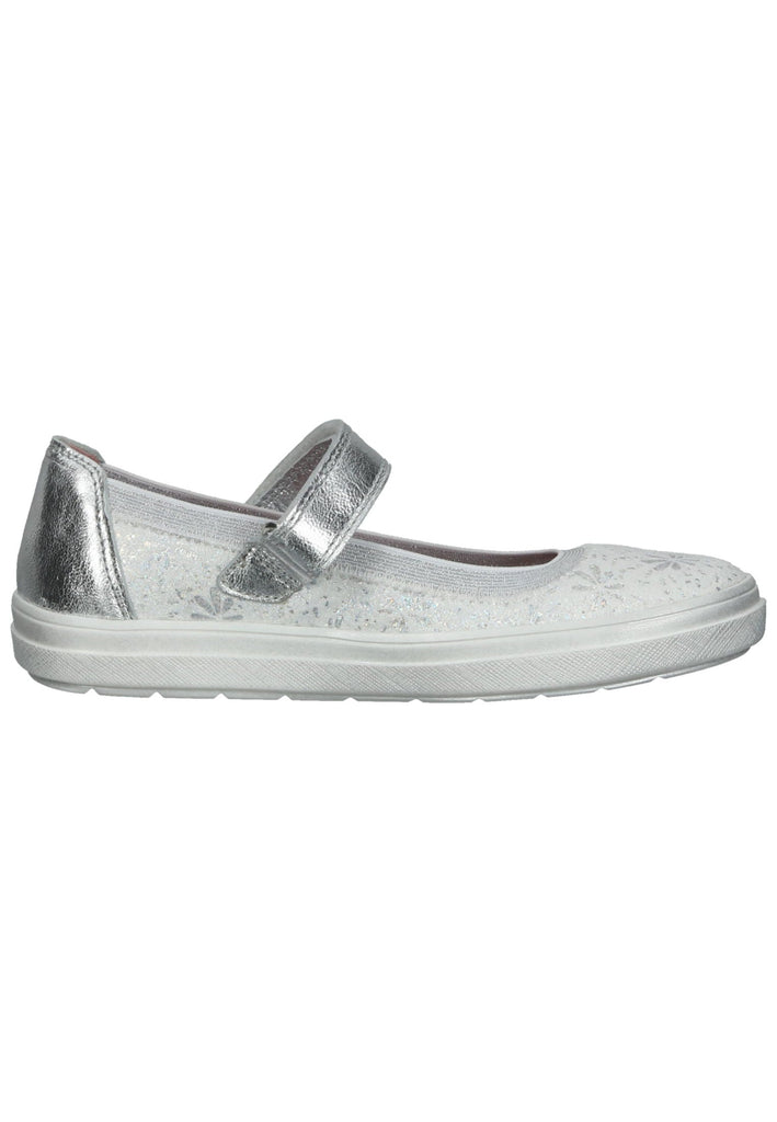 Richter Ballerinas Textil Weiß/Silber