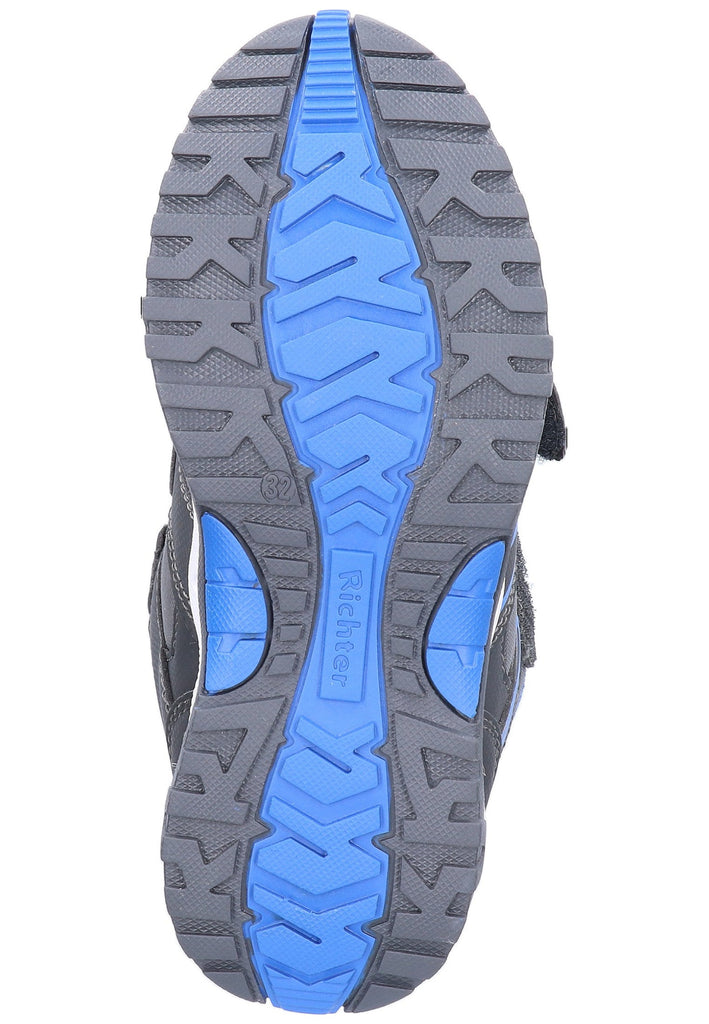 Richter Halbschuhe Lederimitat/Textil Grau