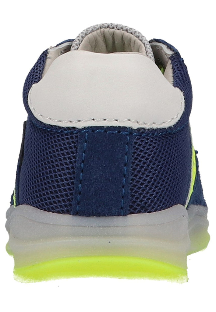 Richter Halbschuhe Veloursleder/Textil Blau/Gelb