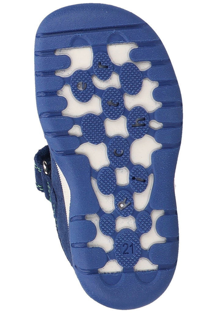 Richter Halbschuhe Veloursleder/Textil Blau/Grün