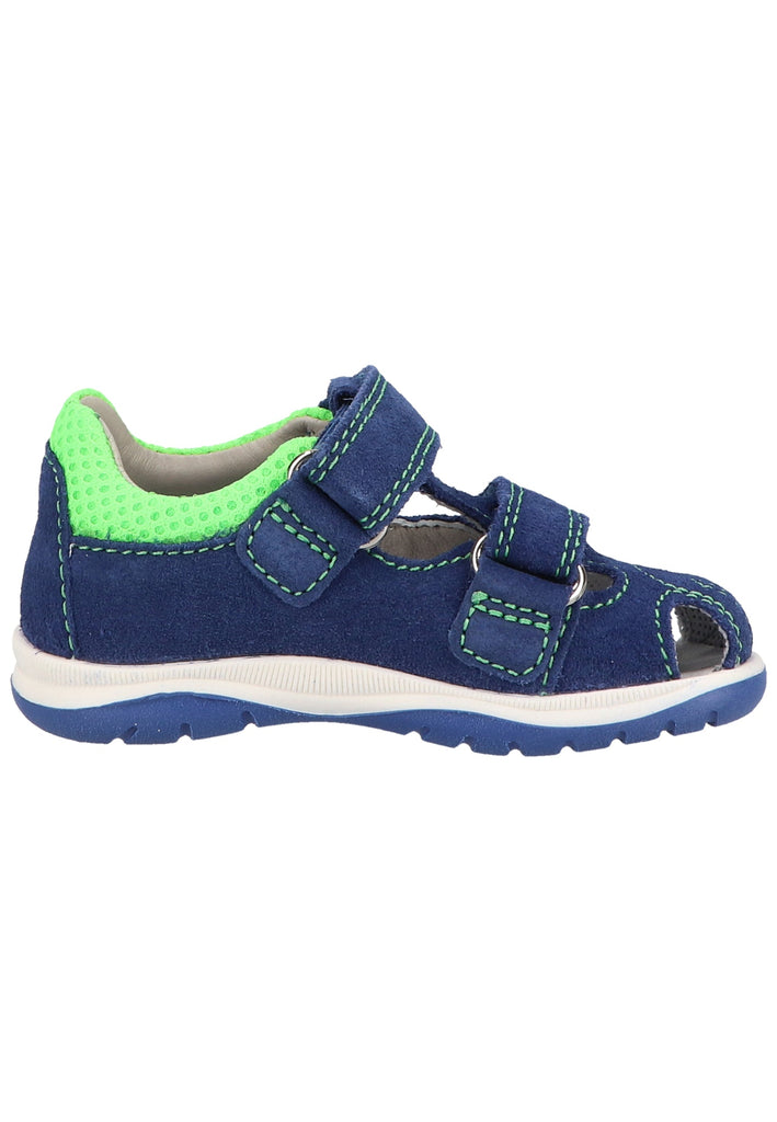 Richter Halbschuhe Veloursleder/Textil Blau/Grün