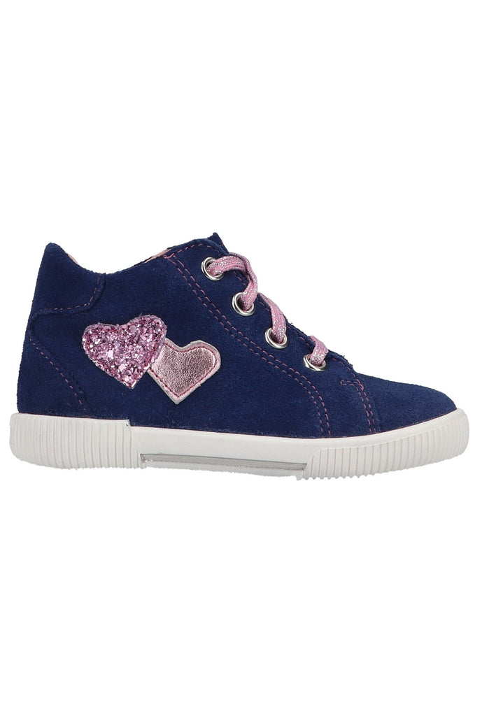 Richter Halbschuhe Veloursleder/Textil Blau/Pink