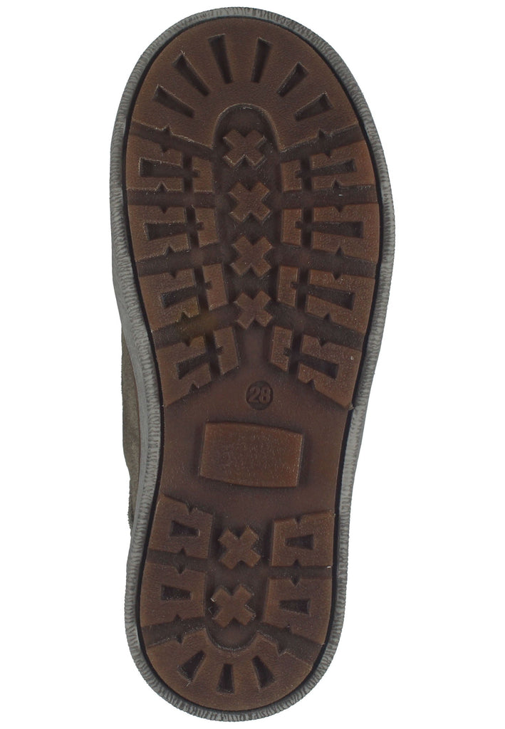 Richter Halbschuhe Veloursleder/Textil Braun/Grün Warmfutter