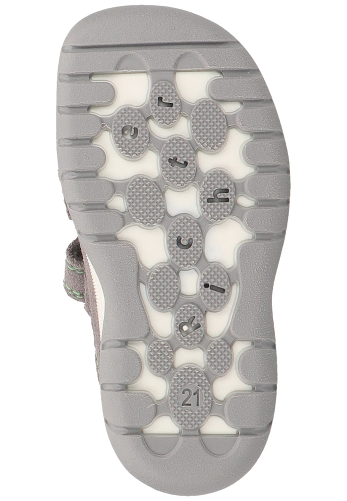 Richter Halbschuhe Veloursleder/Textil Grau/Grün