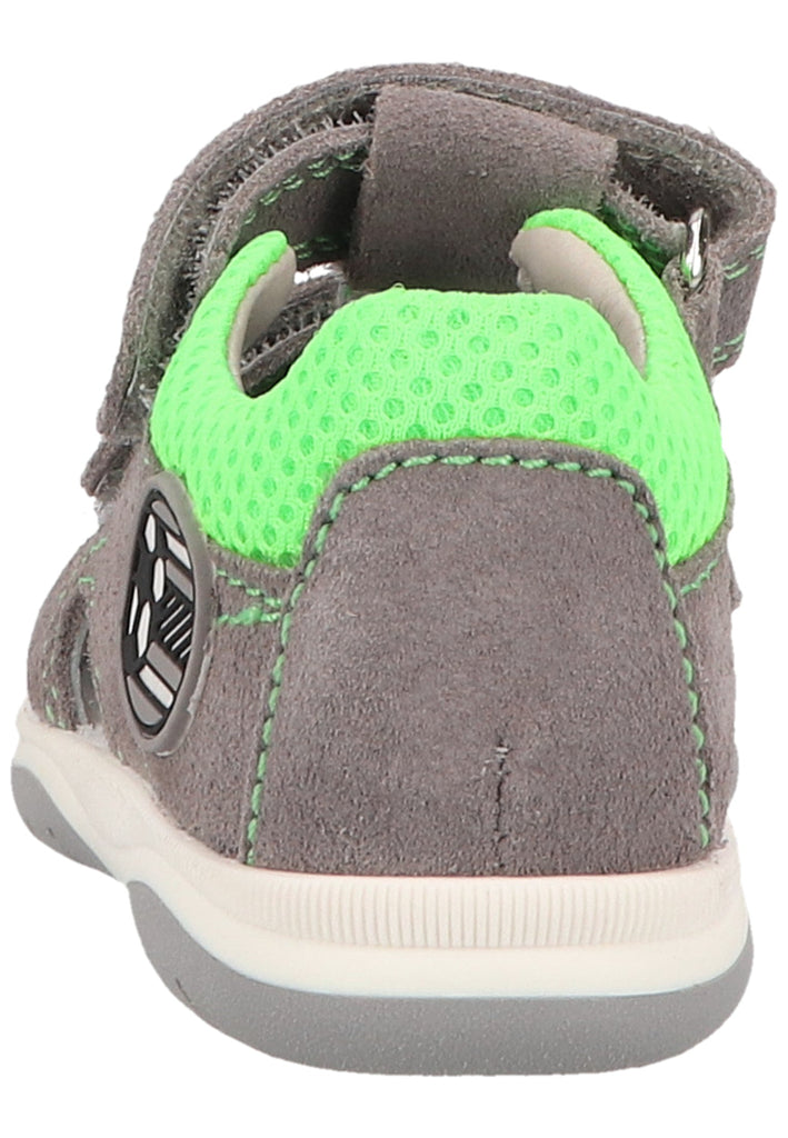 Richter Halbschuhe Veloursleder/Textil Grau/Grün