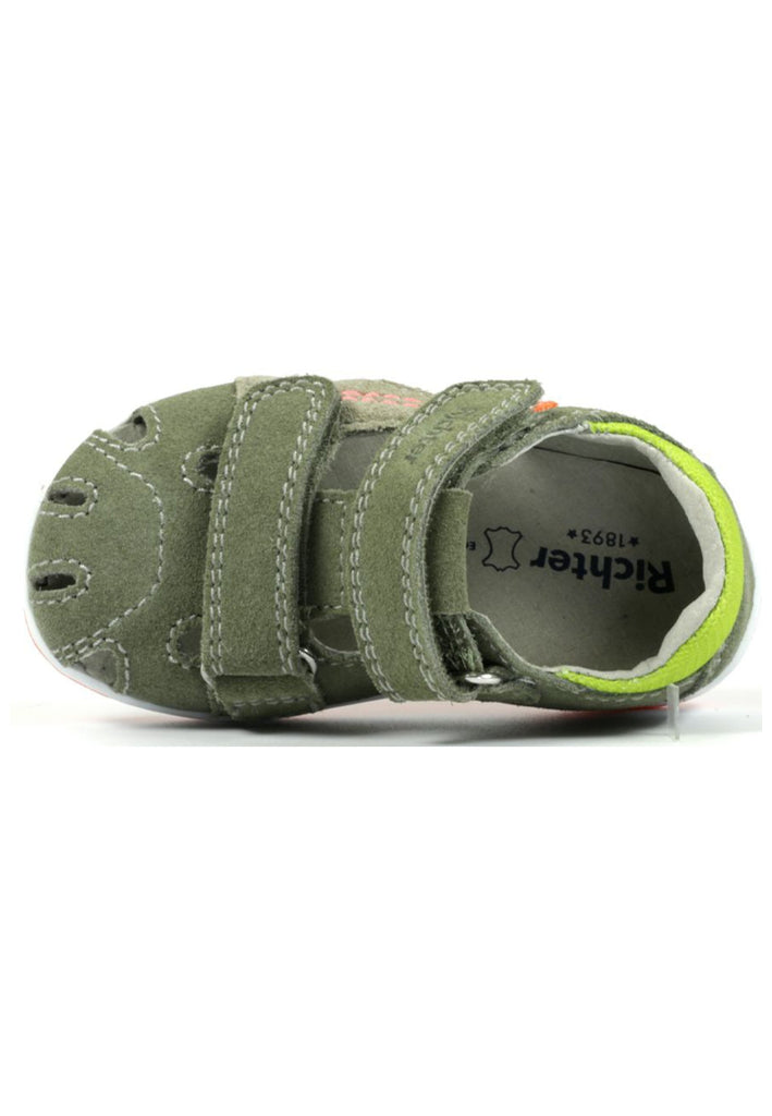 Richter Halbschuhe Veloursleder/Textil Grün