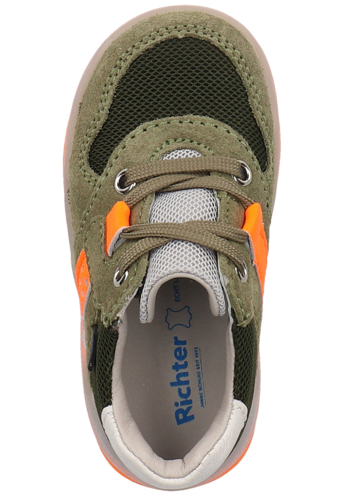 Richter Halbschuhe Veloursleder/Textil Grün/Kombi