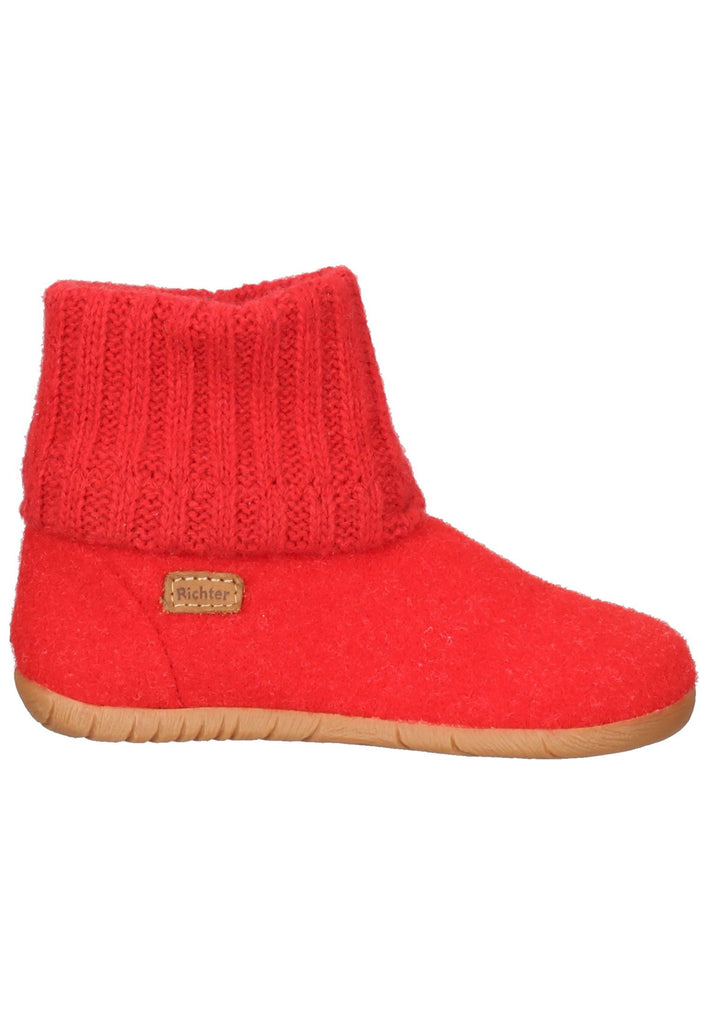 Richter Hausschuhe Filz Rot