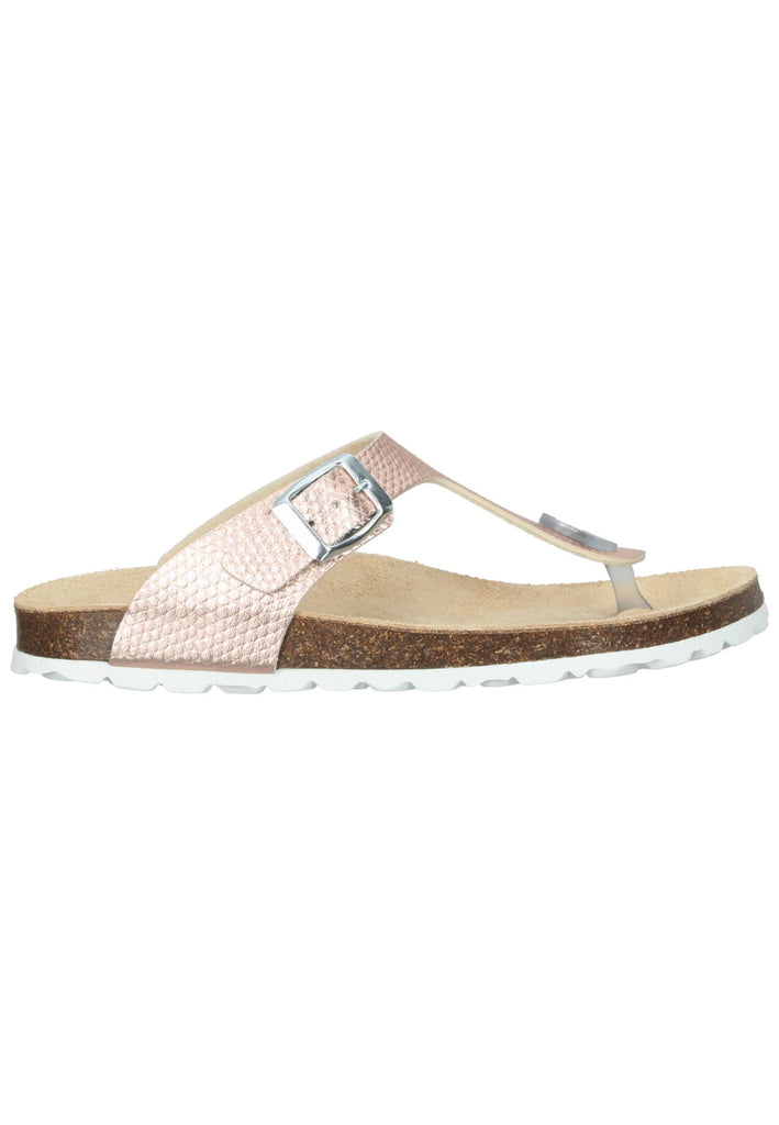 Richter Pantoletten Lederimitat Hellrosa