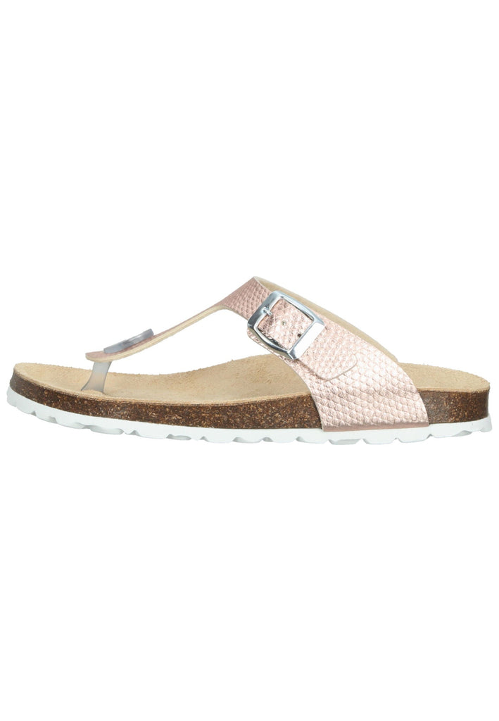 Richter Pantoletten Lederimitat Hellrosa