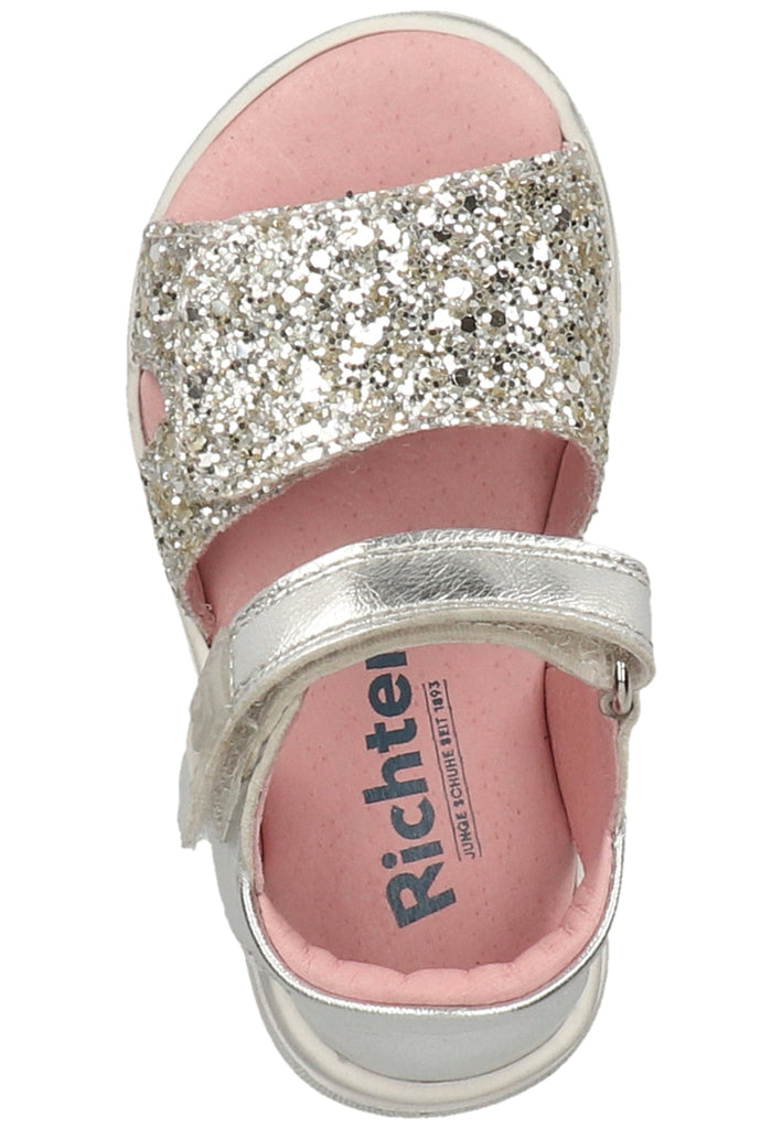 Richter Sandalen Leder/Textil Silber