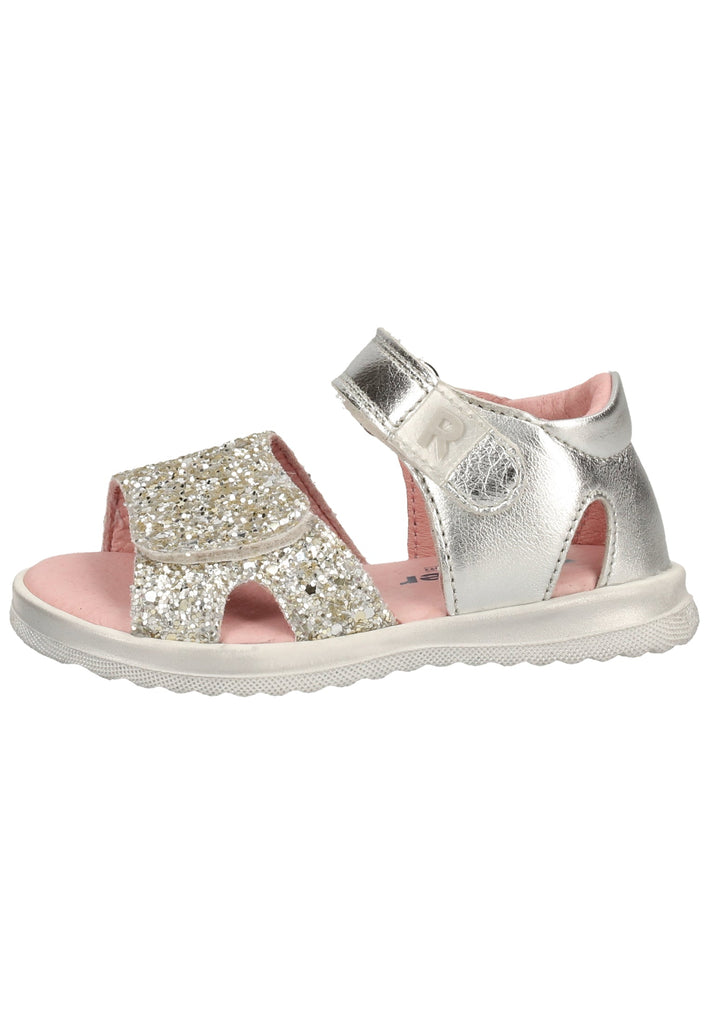 Richter Sandalen Leder/Textil Silber