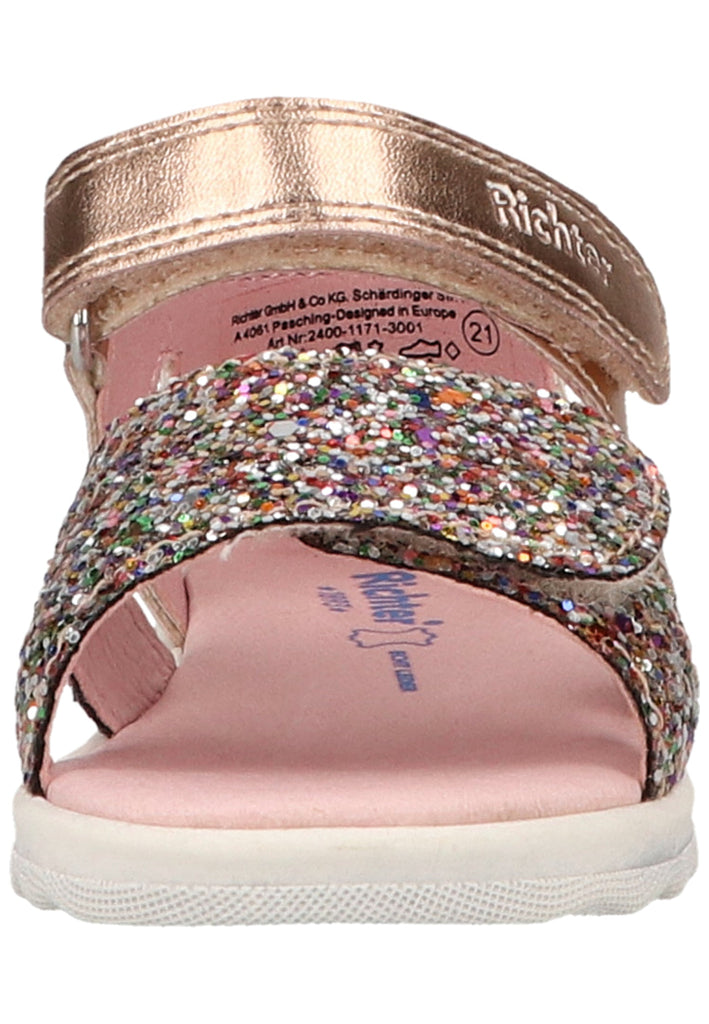 Richter Sandalen Lederimitat/Textil Gold