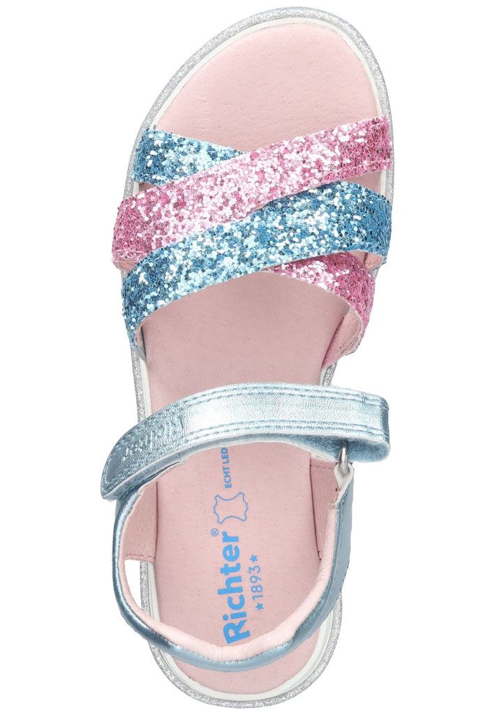 Richter Sandalen Textil Blau/Pink