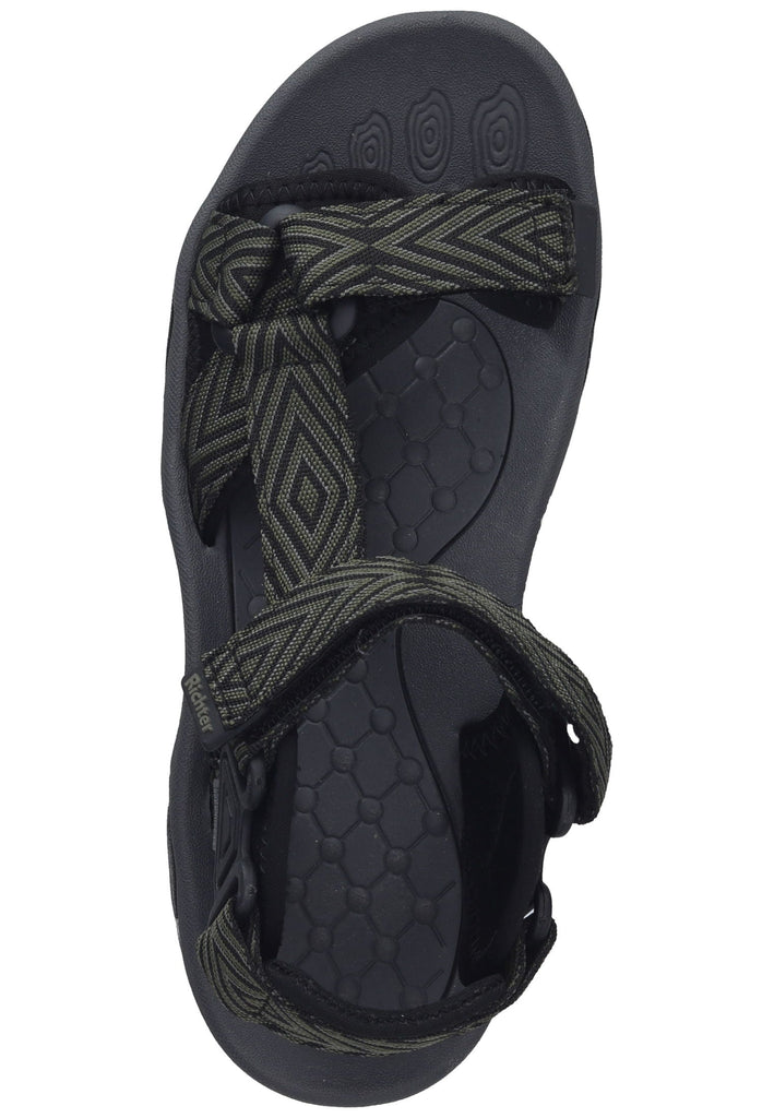 Richter Sandalen Textil Schwarz/Grau