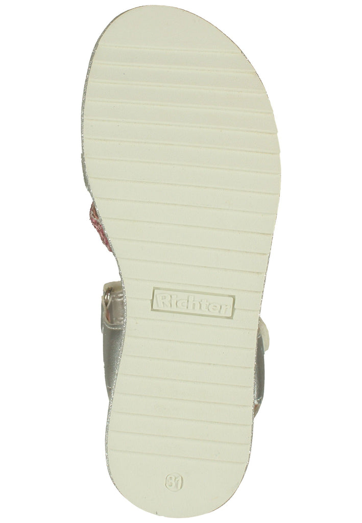 Richter Sandalen Textil Silber/Rosa